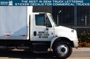 Custom Box Truck Moving Company Semi Truck Decals