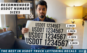Recommended USDOT Number Decal Sizes | What Size Should Your USDOT Number Be?