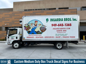 Custom Medium-Light Duty Full Truck Lettering Decal Stickers
