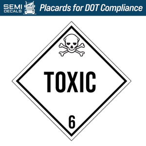 Hazard Class 6: Toxic Placard