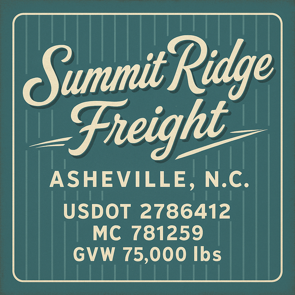 Custom Designed Semi-Truck, Work Truck, Hot Shot, Truck Door Decal Sticker Lettering | Includes Company/Business Name, City, State, USDOT, MC, GVW, CA, KYU Regulation Numbers