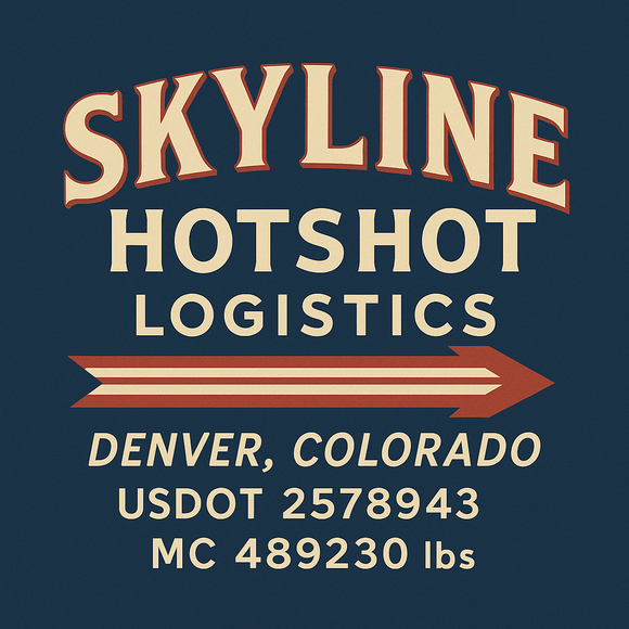 Custom Designed Semi-Truck, Work Truck, Hot Shot, Truck Door Decal Sticker Lettering | Includes Company/Business Name, City, State, USDOT, MC, GVW, CA, KYU Regulation Numbers