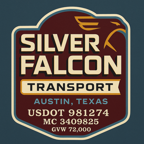 Custom Designed Semi-Truck, Work Truck, Hot Shot, Truck Door Decal Sticker Lettering | Includes Company/Business Name, City, State, USDOT, MC, GVW, CA, KYU Regulation Numbers