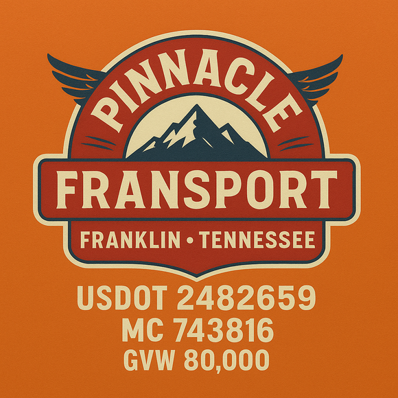 Custom Designed Semi-Truck, Work Truck, Hot Shot, Truck Door Decal Sticker Lettering | Includes Company/Business Name, City, State, USDOT, MC, GVW, CA, KYU Regulation Numbers