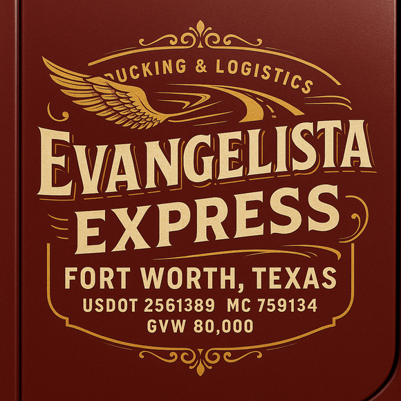 Custom Designed Semi-Truck, Work Truck, Hot Shot, Truck Door Decal Sticker Lettering | Includes Company/Business Name, City, State, USDOT, MC, GVW, CA, KYU Regulation Numbers