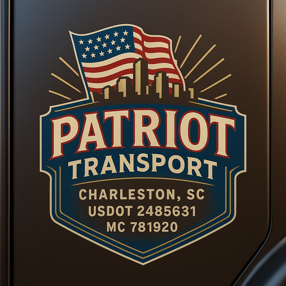 Custom Designed Semi-Truck, Work Truck, Hot Shot, Truck Door Decal Sticker Lettering | Includes Company/Business Name, City, State, USDOT, MC, GVW, CA, KYU Regulation Numbers