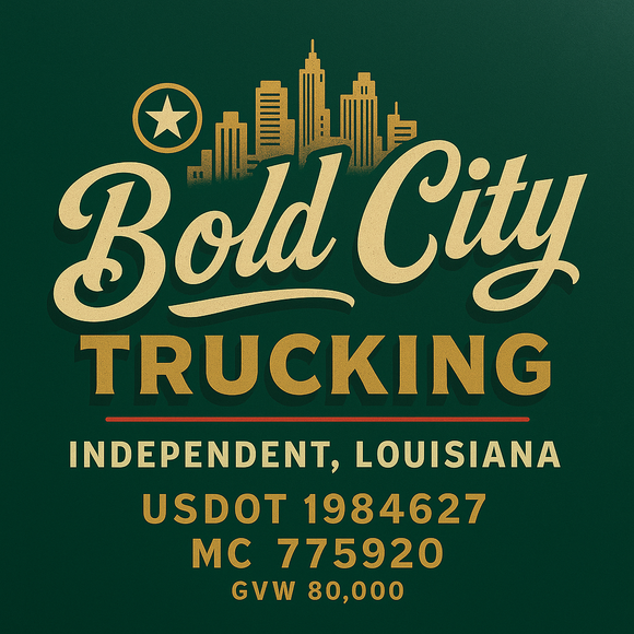 Custom Designed Semi-Truck, Work Truck, Hot Shot, Truck Door Decal Sticker Lettering | Includes Company/Business Name, City, State, USDOT, MC, GVW, CA, KYU Regulation Numbers