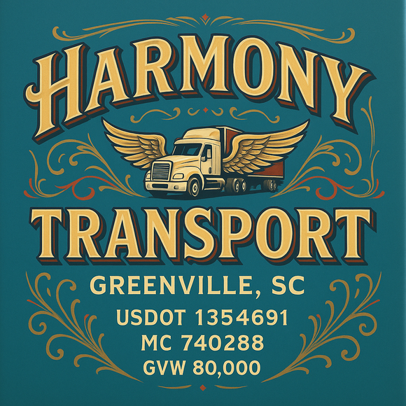 Custom Designed Semi-Truck, Work Truck, Hot Shot, Truck Door Decal Sticker Lettering | Includes Company/Business Name, City, State, USDOT, MC, GVW, CA, KYU Regulation Numbers