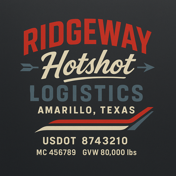 Custom Designed Semi-Truck, Work Truck, Hot Shot, Truck Door Decal Sticker Lettering | Includes Company/Business Name, City, State, USDOT, MC, GVW, CA, KYU Regulation Numbers