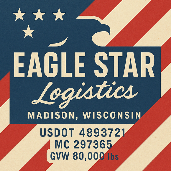 Custom Designed Semi-Truck, Work Truck, Hot Shot, Truck Door Decal Sticker Lettering | Includes Company/Business Name, City, State, USDOT, MC, GVW, CA, KYU Regulation Numbers