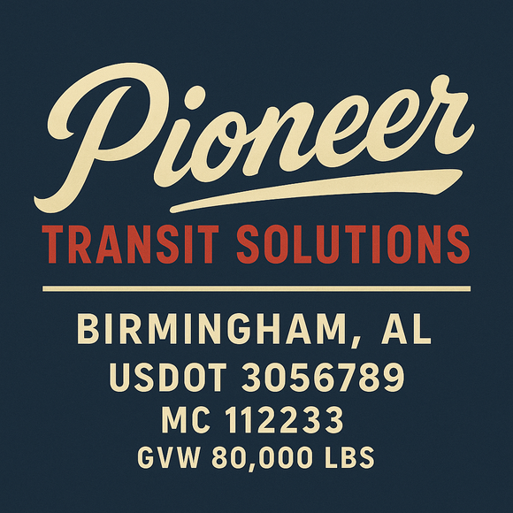 Custom Designed Semi-Truck, Work Truck, Hot Shot, Truck Door Decal Sticker Lettering | Includes Company/Business Name, City, State, USDOT, MC, GVW, CA, KYU Regulation Numbers