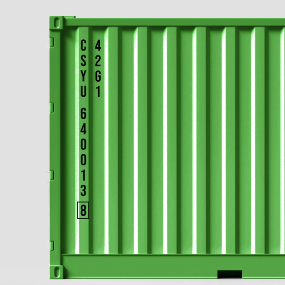 vertical shipping Container decals