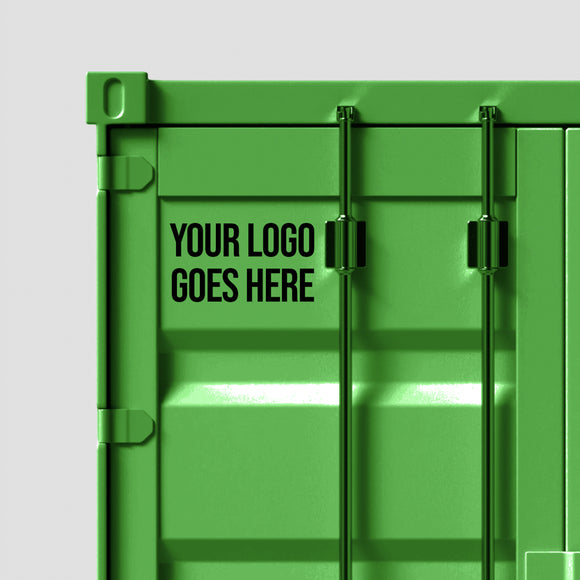 custom shipping container decal sticker