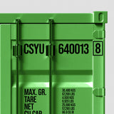 shipping container regulation number decals