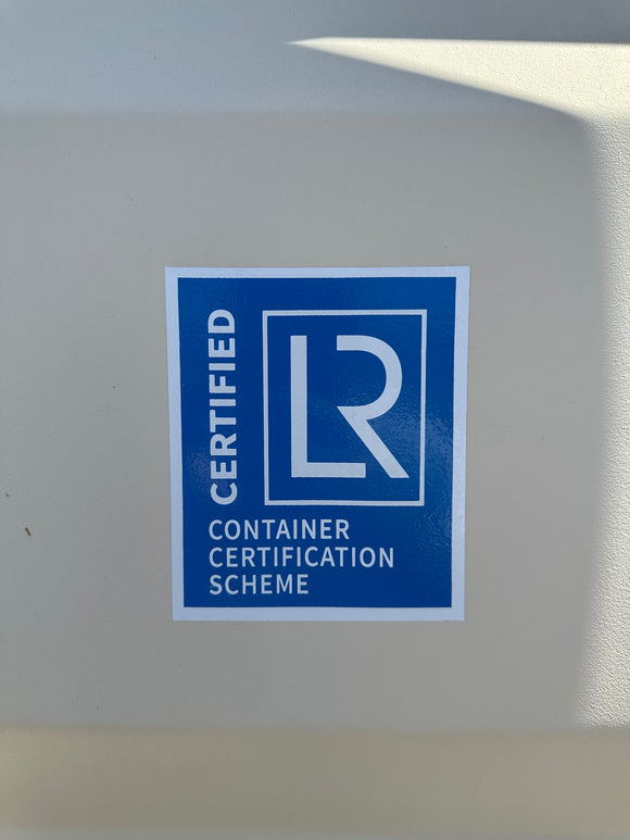 Container Id Sticker Certified Container Certification Scheme Decal Sticker Label Sign ...