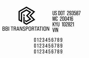 Custom Order for BBI Transportation 2