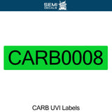 carb uvi label