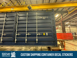 custom shipping container decal stickers