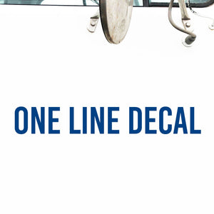 One Line Truck Decal, (Set of 2)