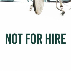 Not For Hire Truck Decal, (Set of 2)
