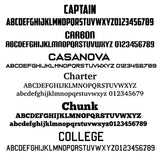 Curved Company Name + Location & 1 Regulation Line Decal, USDOT (Set of 2)