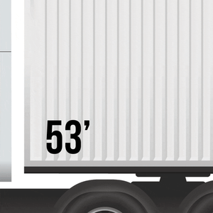 Large Semi Truck Number