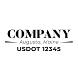 truck door decal with USDOT