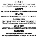 CARB ARB Reefer Number Trailer Decal Sticker Lettering, (Set of 2)