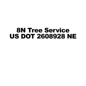 Custom USDOT Truck Door Decal Lettering Number Sticker, 2 Pack