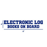 Electronic Log Books On Board Decal