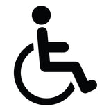 Wheelchair Handicap Business Store Decal Sticker