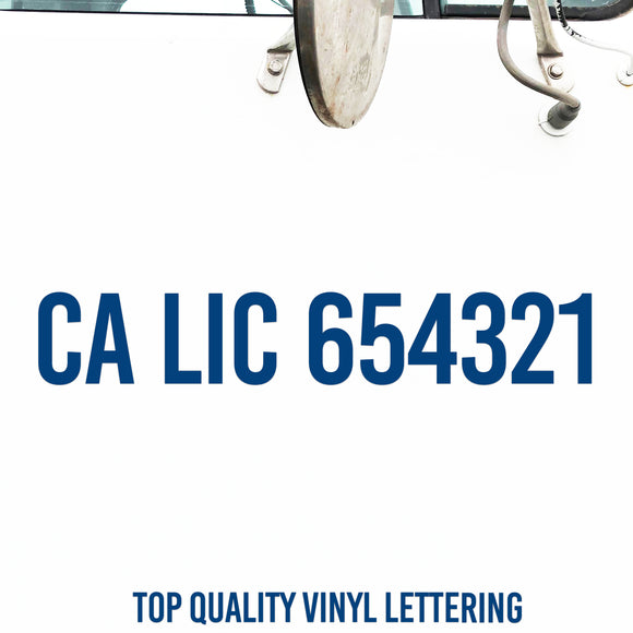 Contractor Number Decals – Semi Decals