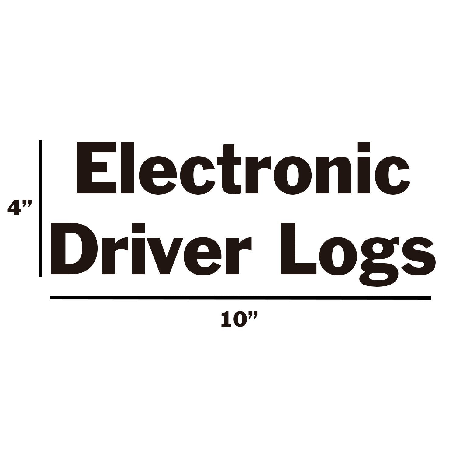 Electronic Driver Logs Decal – Semi Decals