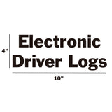 Electronic Driver Logs Decal
