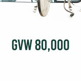 GVW, GVWR, Gross Vehicle Weight Decal Sticker