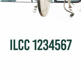 ILCC Number Decal Sticker