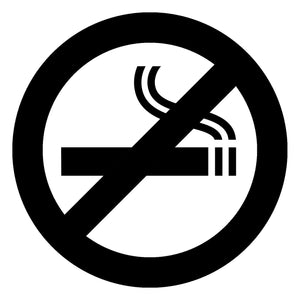 no smoking decal sticker sign