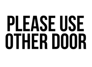 please use other door decal 