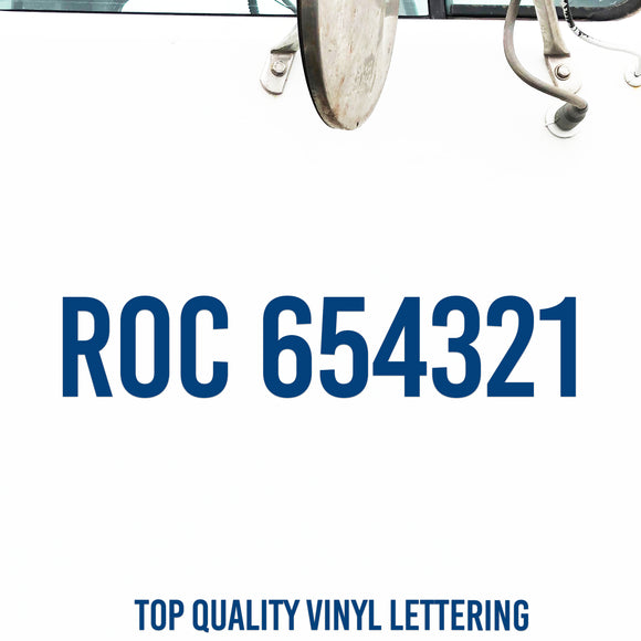 Contractor Number Decals – Semi Decals