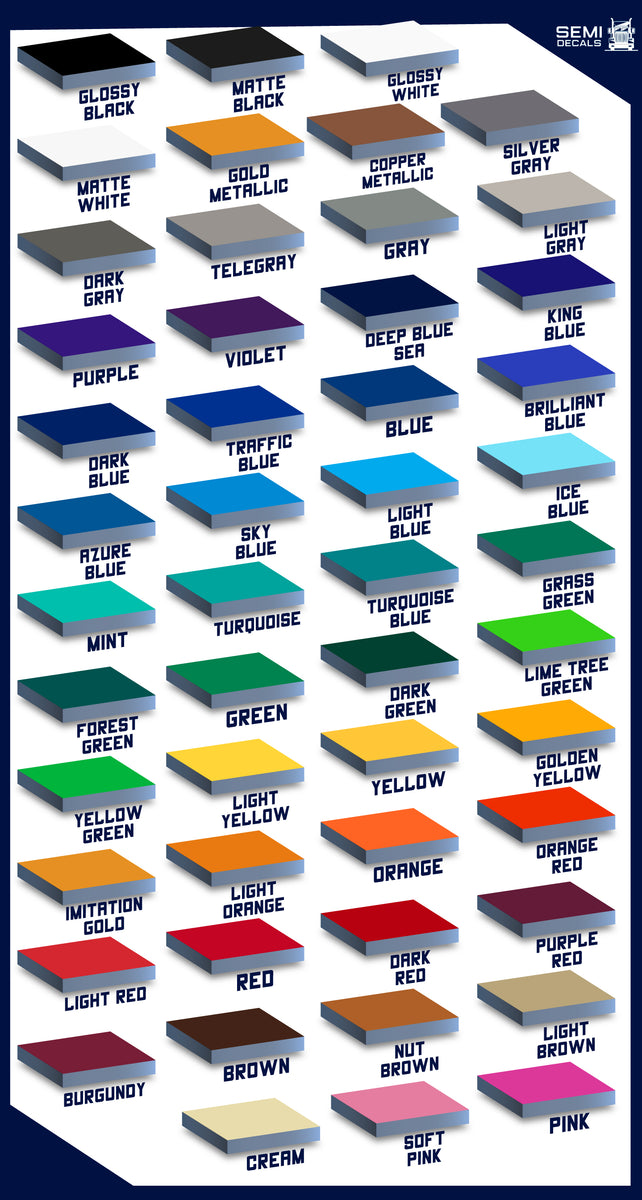GVW (GVWR) Number Truck Decal, (Set of 2) – Semi Decals