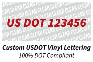 custom usdot vinyl lettering