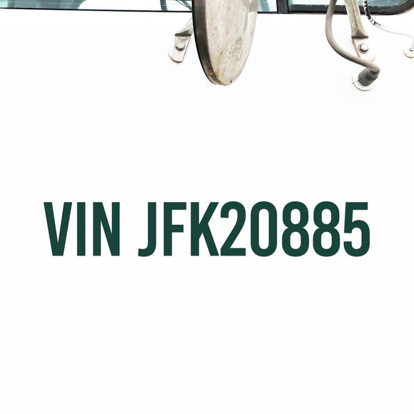 VIN Number Truck Decal Sticker