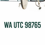 WA UTC Number Decal